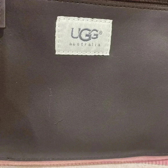 Ugg Australia Pink and Brown Crossbody Bag - Picture 5 of 11